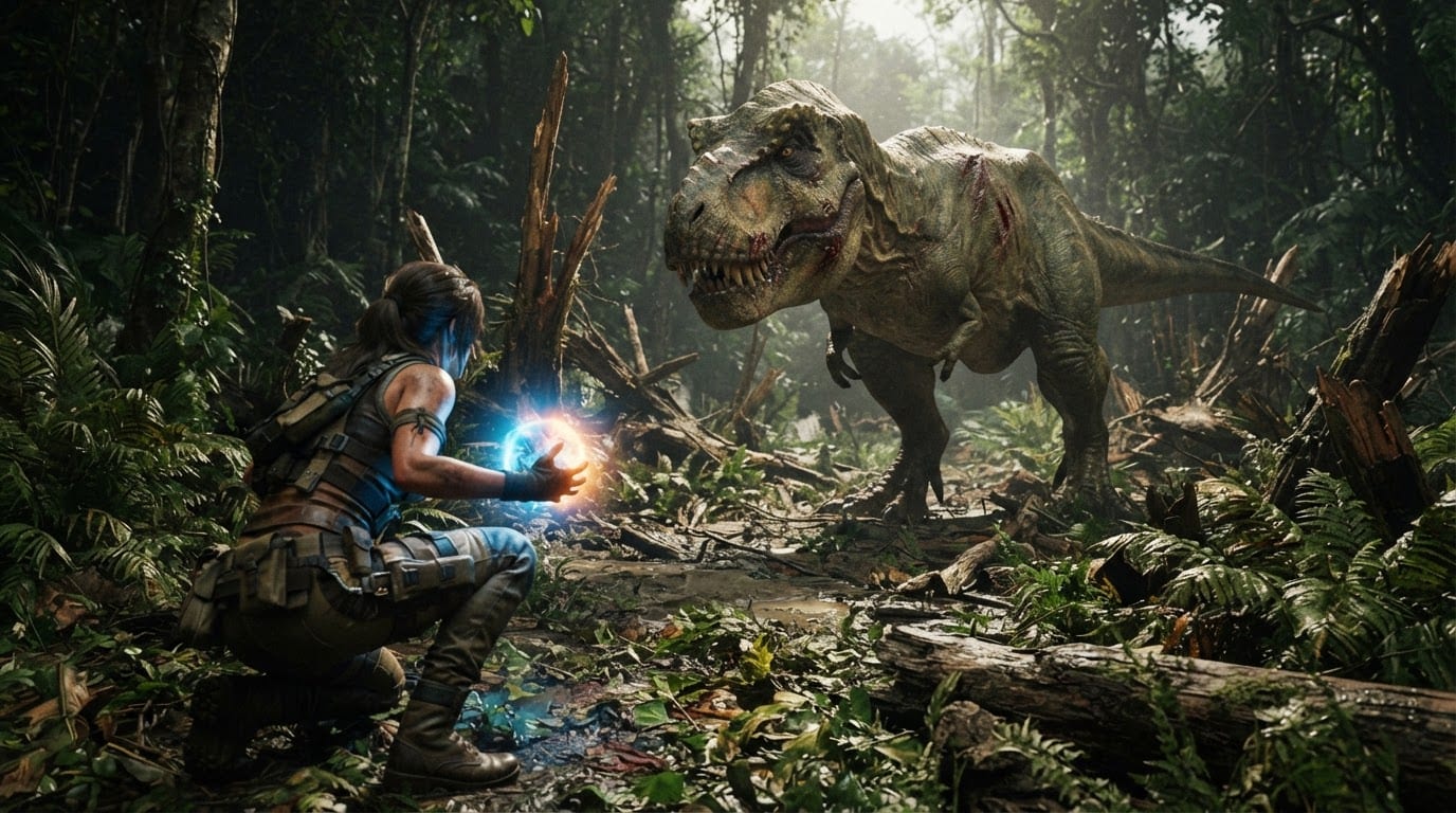 Catch a wild dinosaur