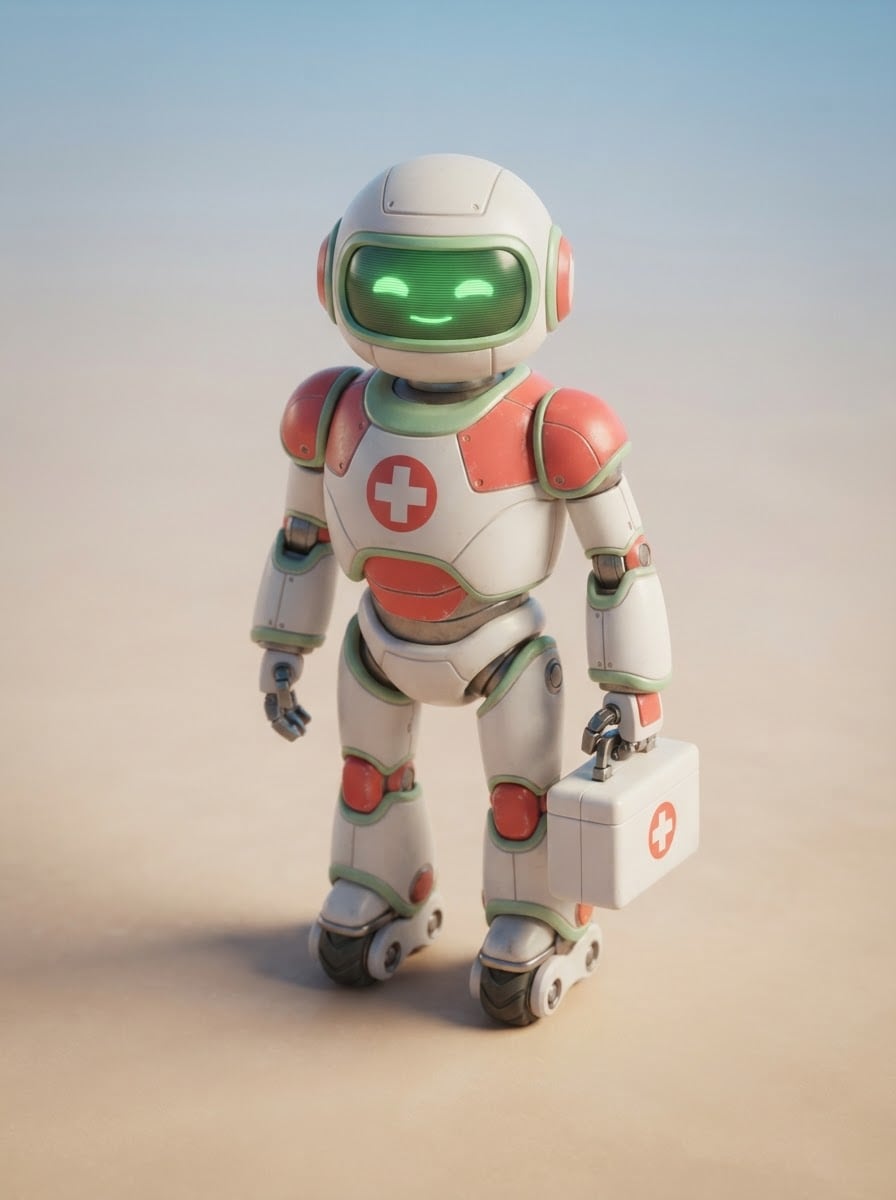 Sağlık görevlisi robotu