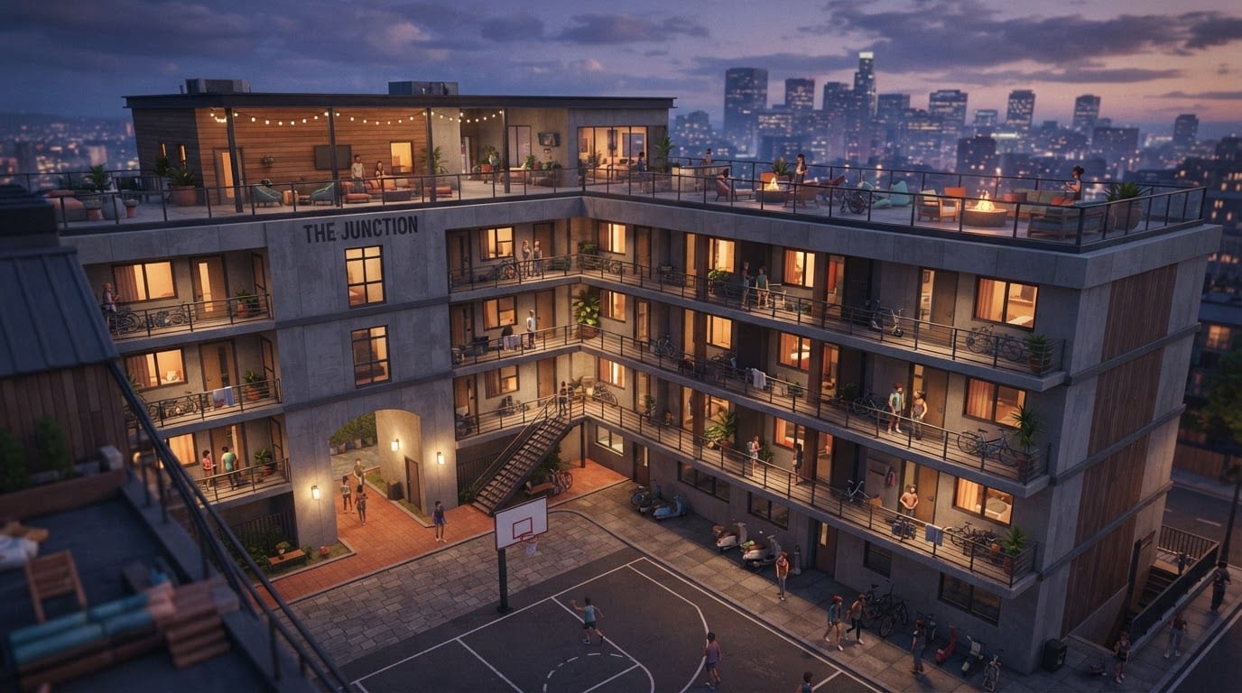 Student housing towers