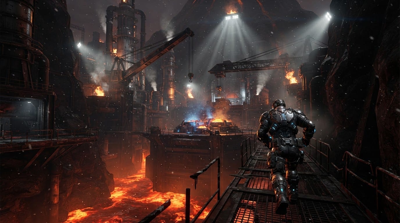 Volcanic refinery complex