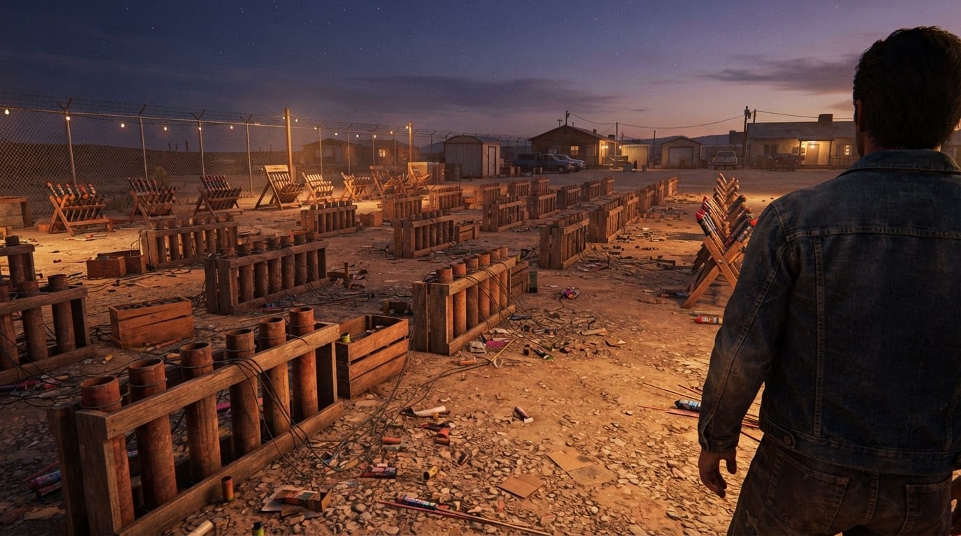 The back-lot launch field