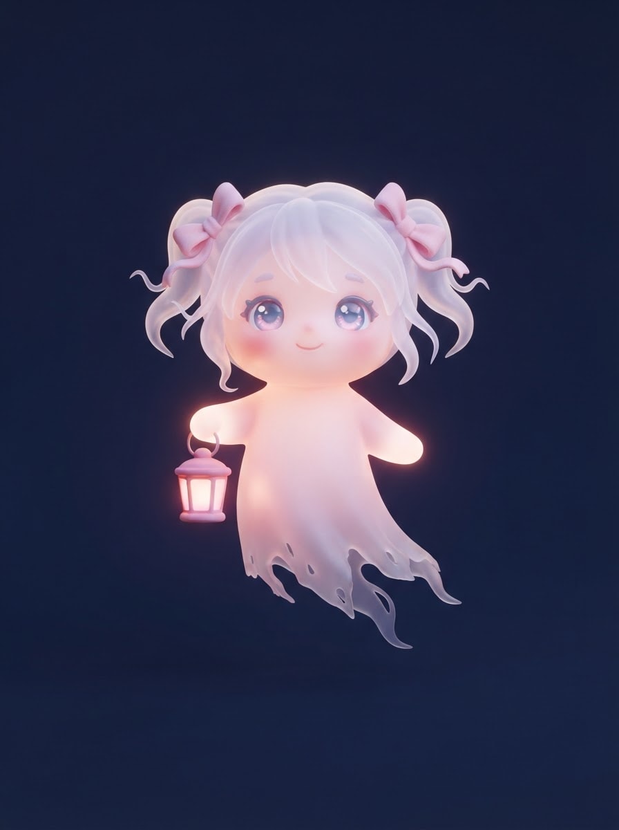 Ghost girl with ribbons