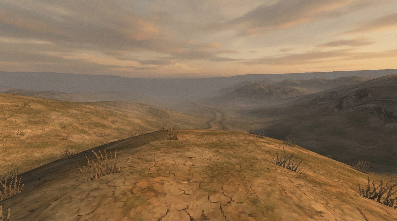 Walk the bare hilltop