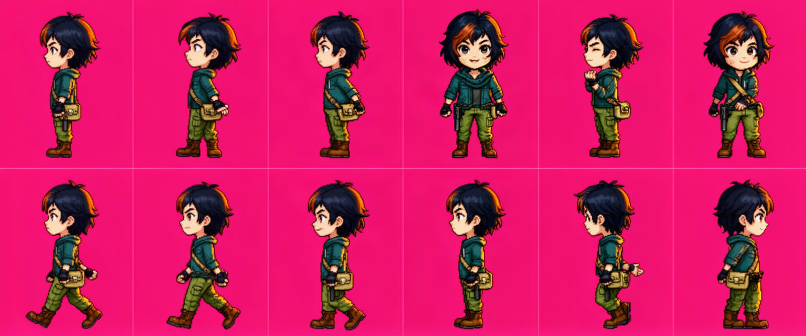 Chibi Survivor Sprite Sheet