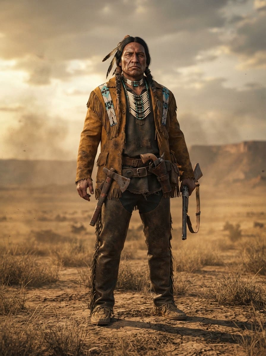 Coyote Negro, pistolero nativo