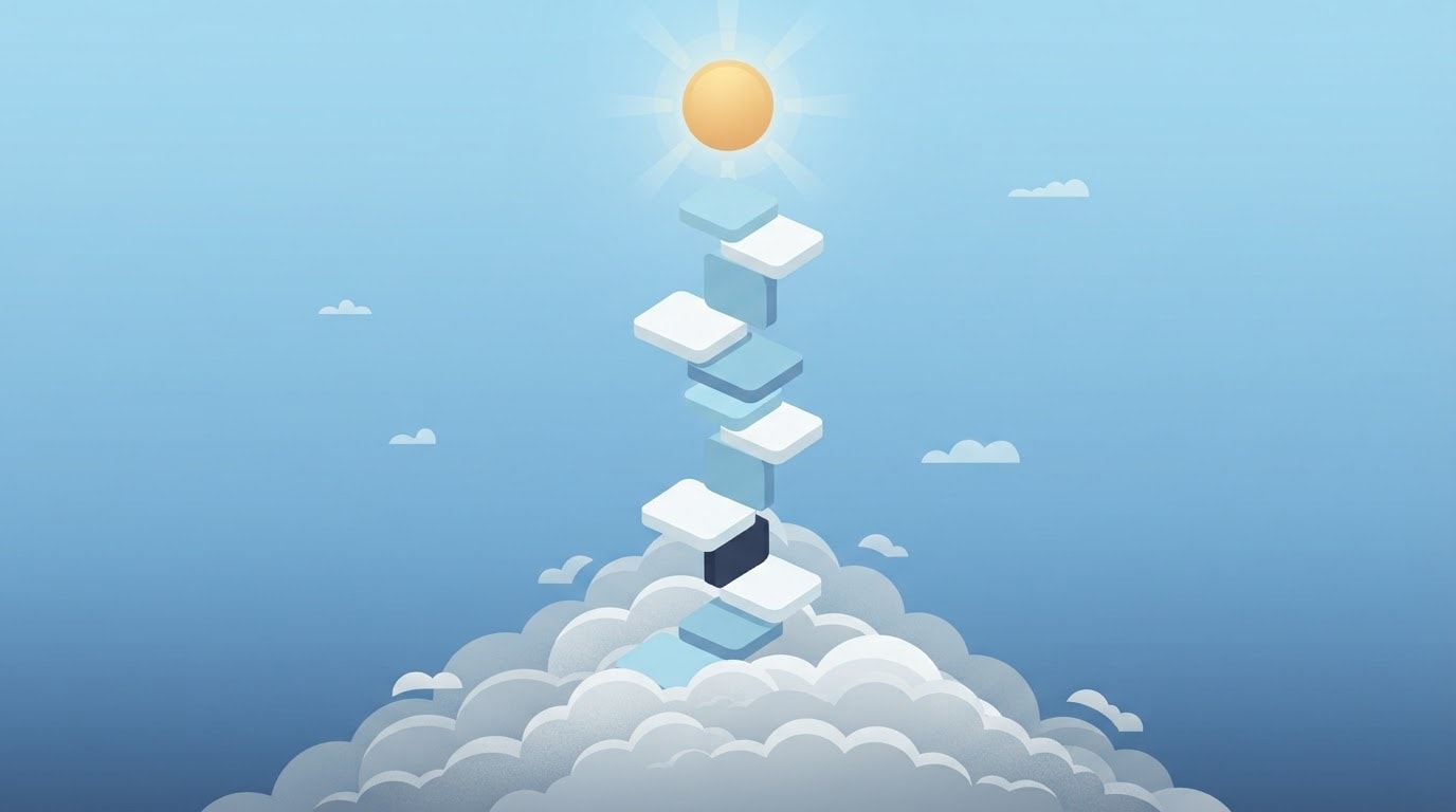 Race the rising clouds