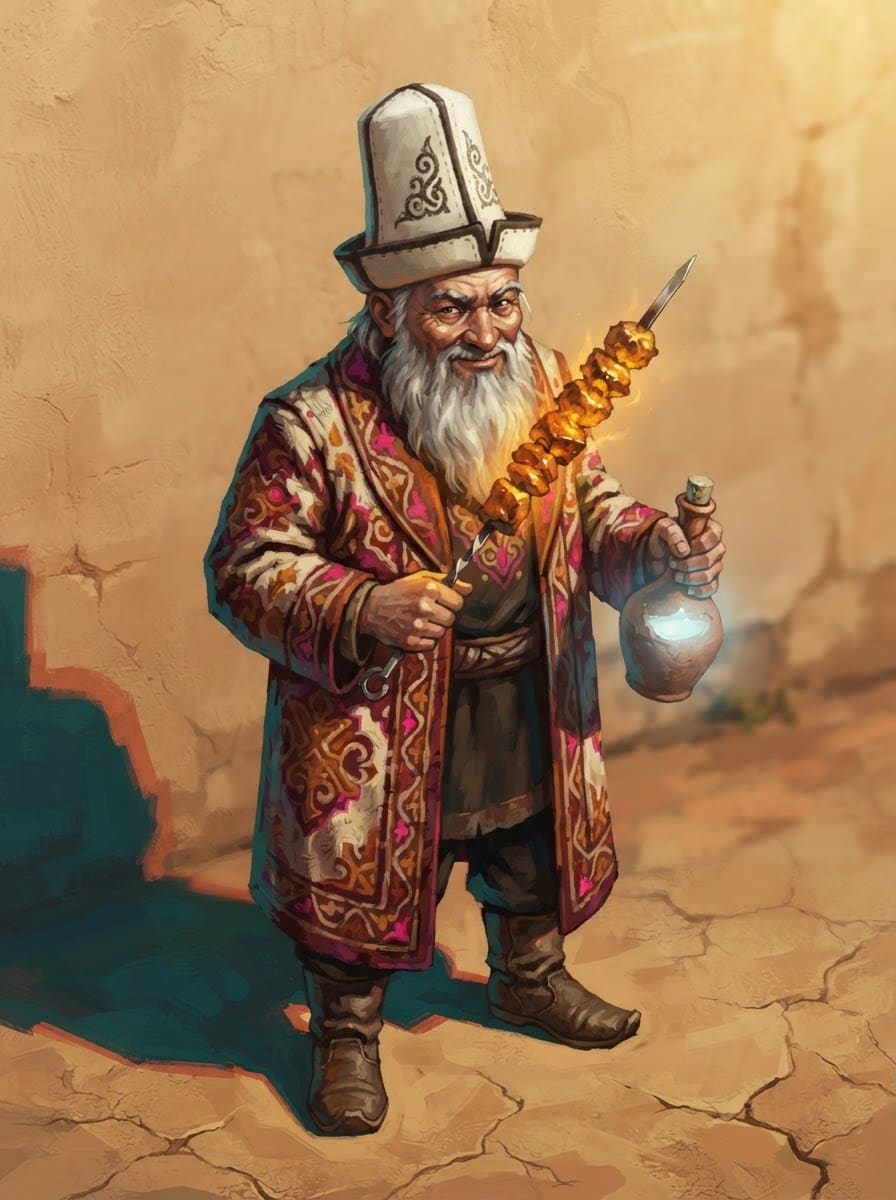 Старик-торговец с базара