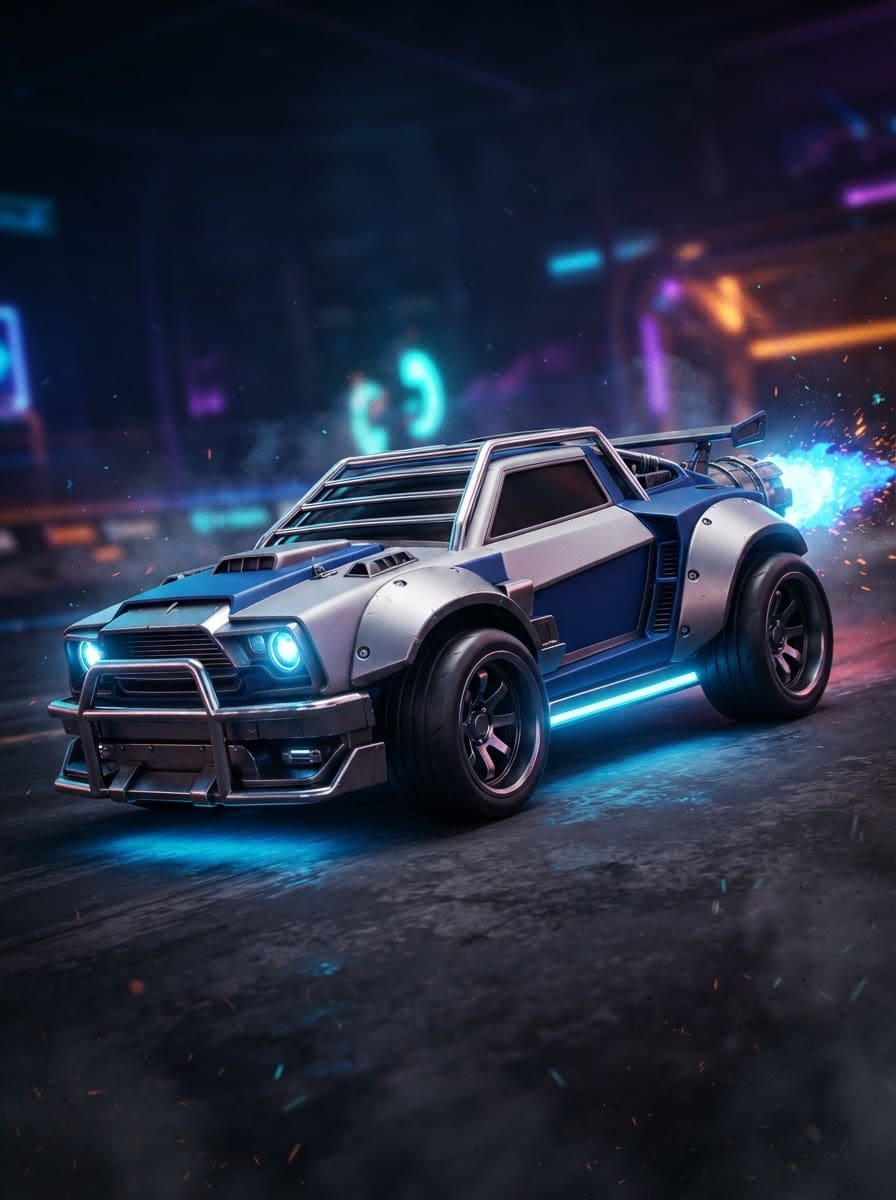 Heavy chrome bruiser car