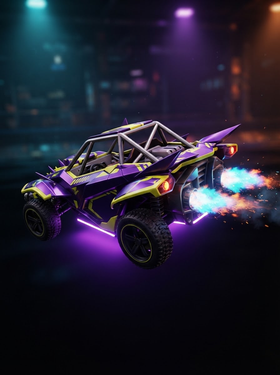 Spiky purple aerial acrobat