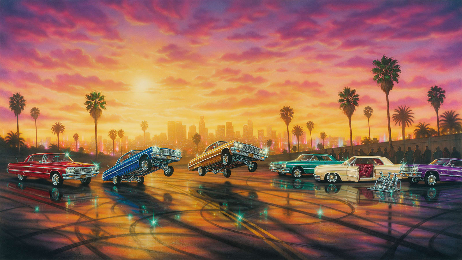 PRISM ARENA lowrider mural panorama