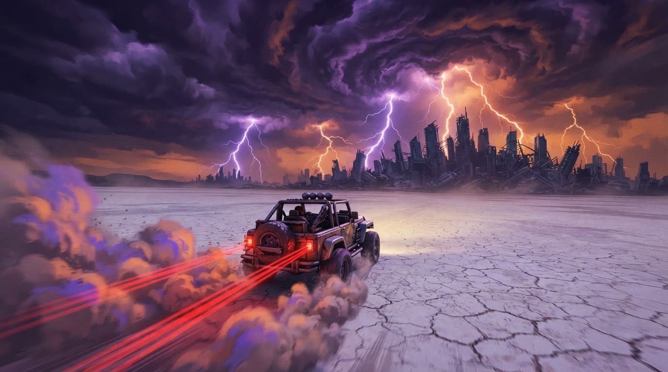 Storm-chased highway sprint