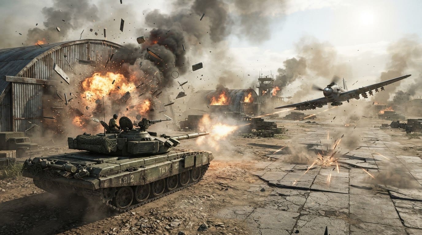 Tanks and planes tear it apart
