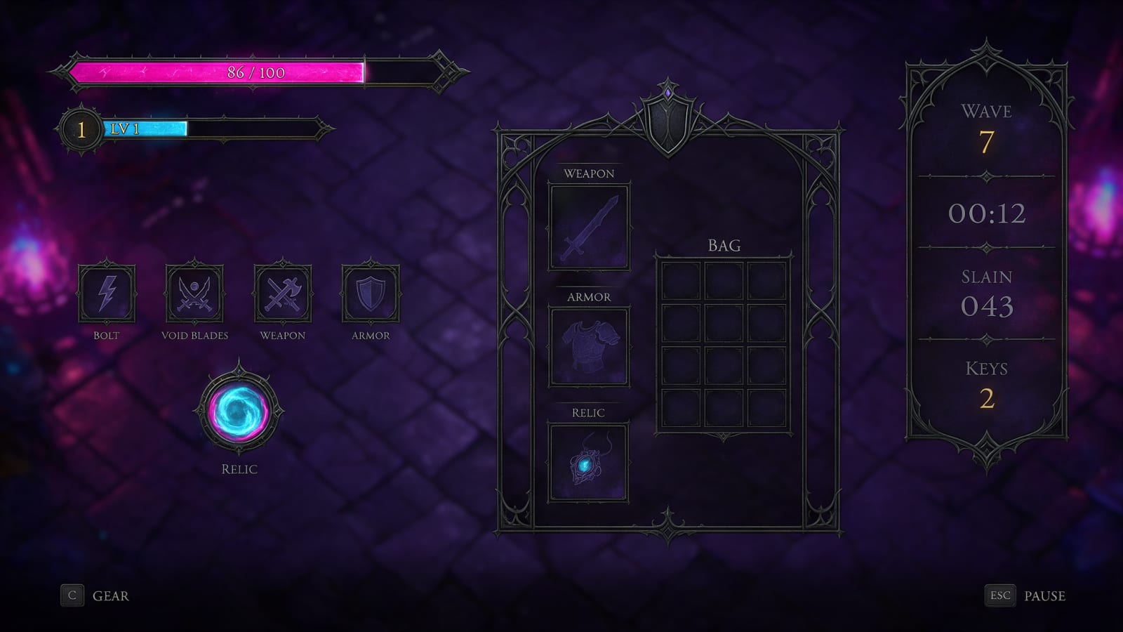 UI Concept 1 - Gothic Ironwork