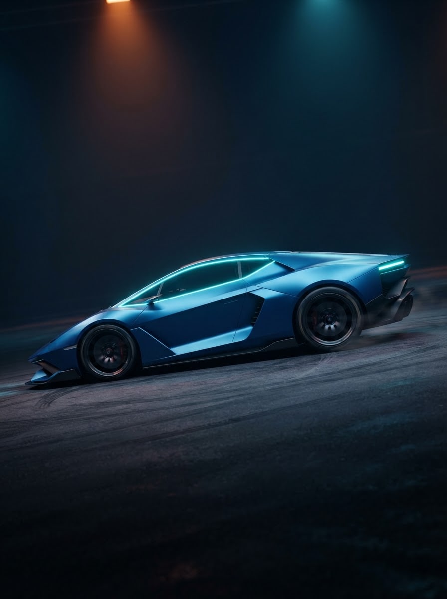 Sleek low wedge car