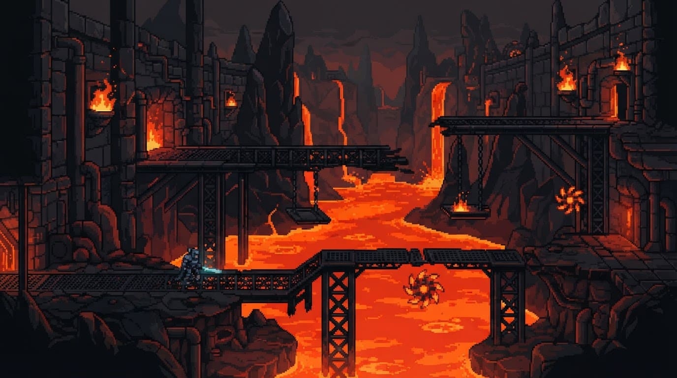 Volcanic lava fortress