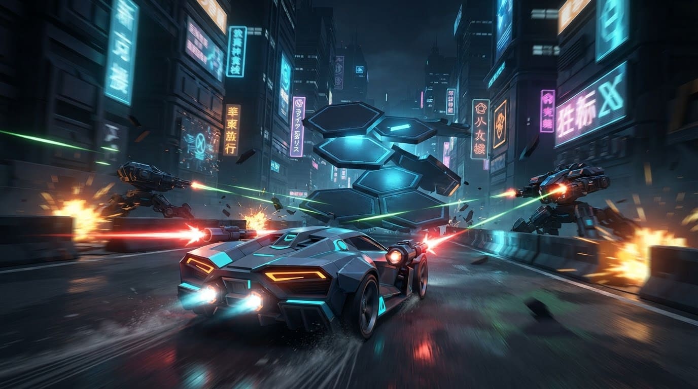 Fight NEXUS robots through the city