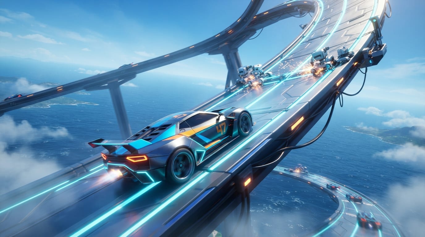 Race through the nanobot sky road