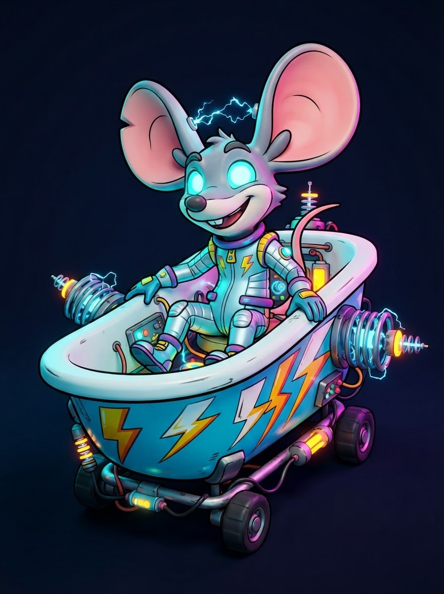 Rato Elétrico na Banheira Elétrica