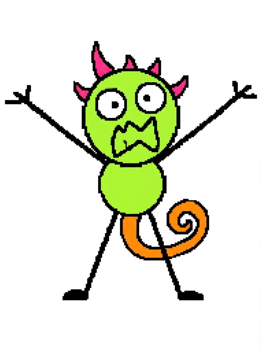 Frantic chaos imp stickman