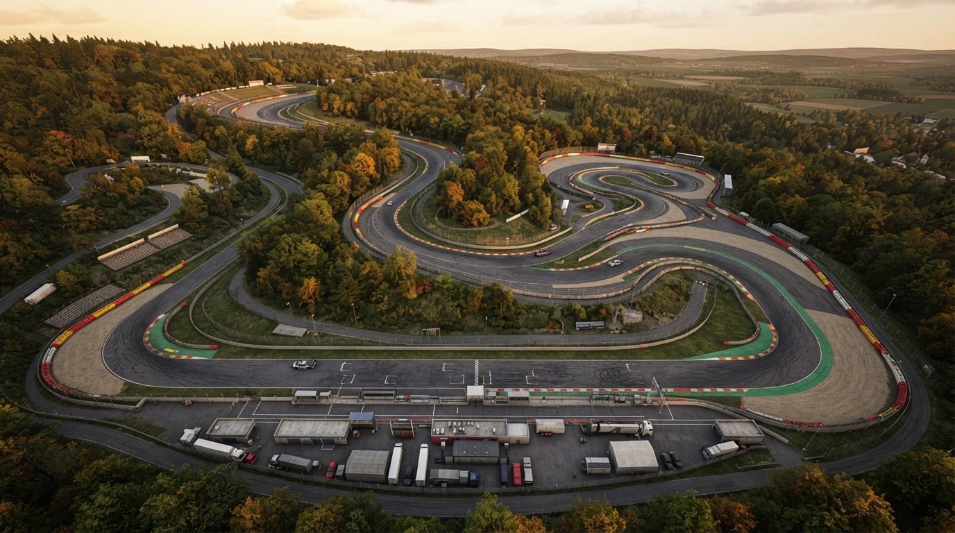 Classic European permanent racetrack