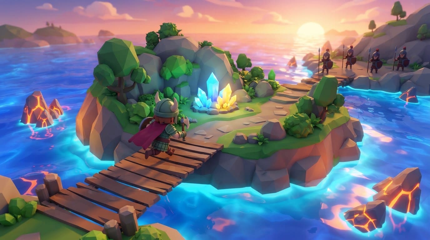 Rush the central island