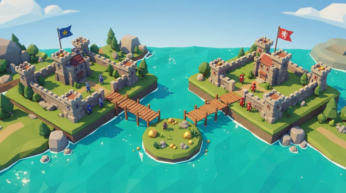 Twin castle islands