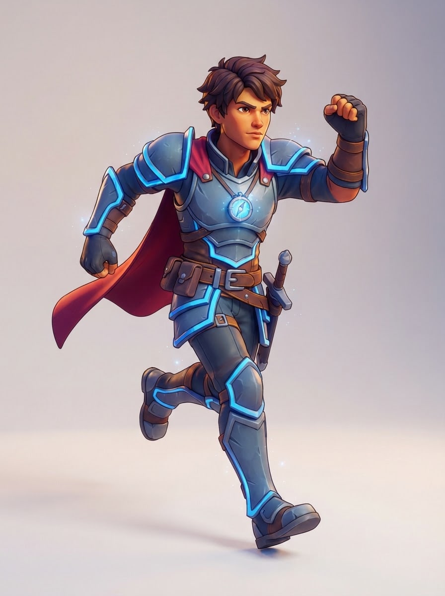 The armored human runner