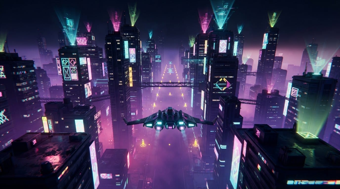 Cyber City Sky Grid