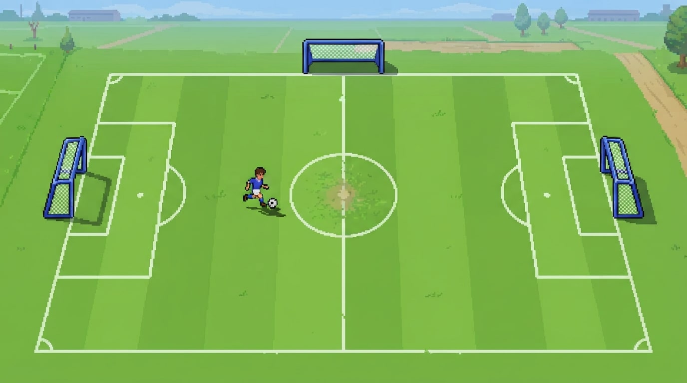 Treinar no campo vazio