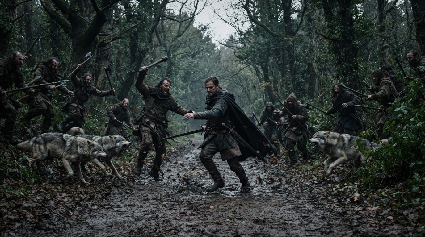 Ambushed by wild enemies