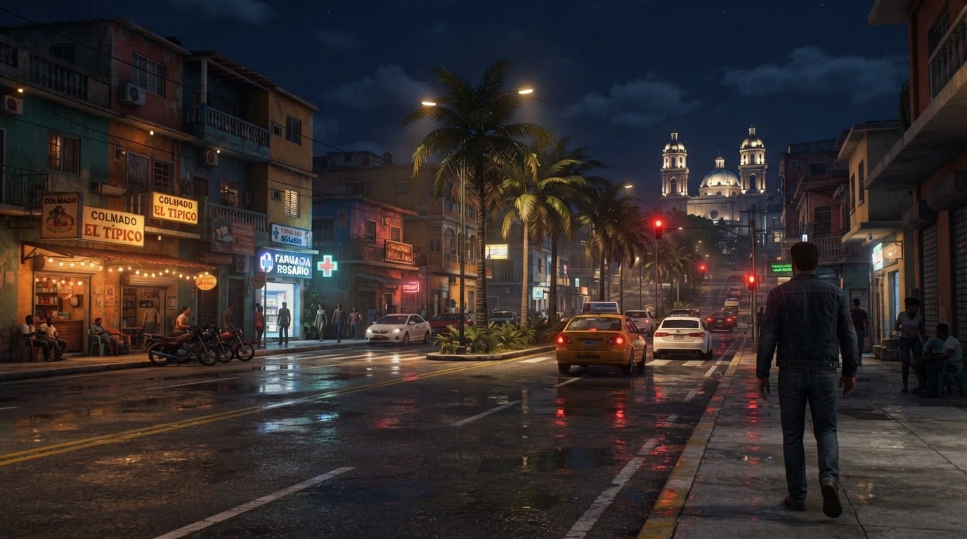 Santo Domingo urbano y nocturno