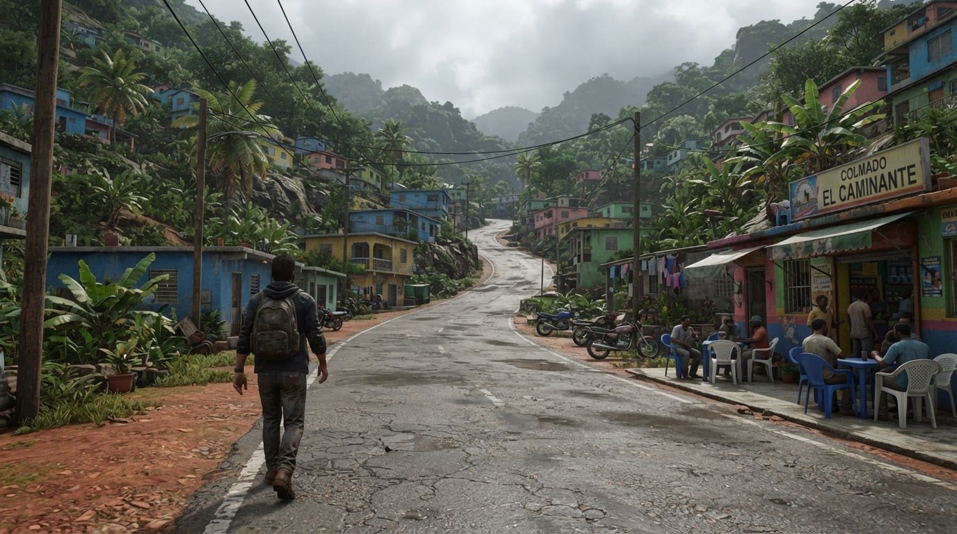 Pueblo rural de montaña dominicana