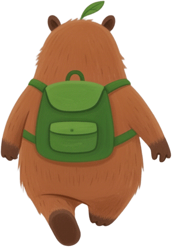Walking Capybara Backpack