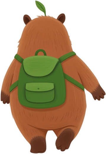 Walking Capybara Backpack