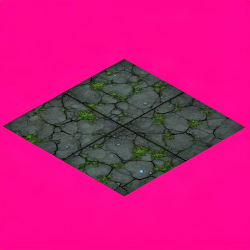 Mossy Stone Diamond Tile