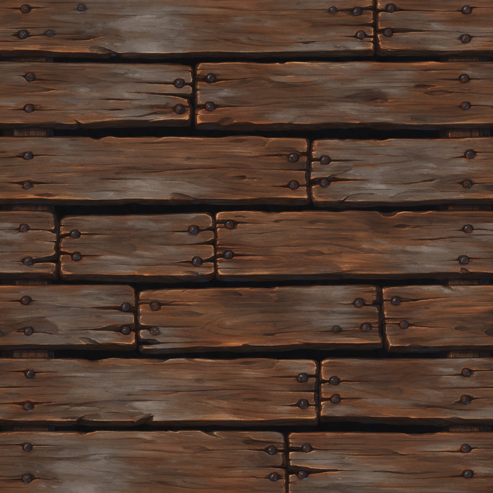 Mine Bridge Wooden Planks Seamless 1024