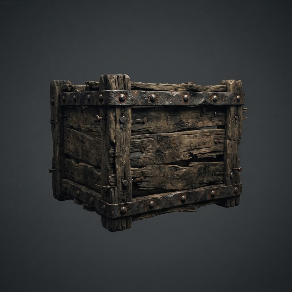 wooden crate concept