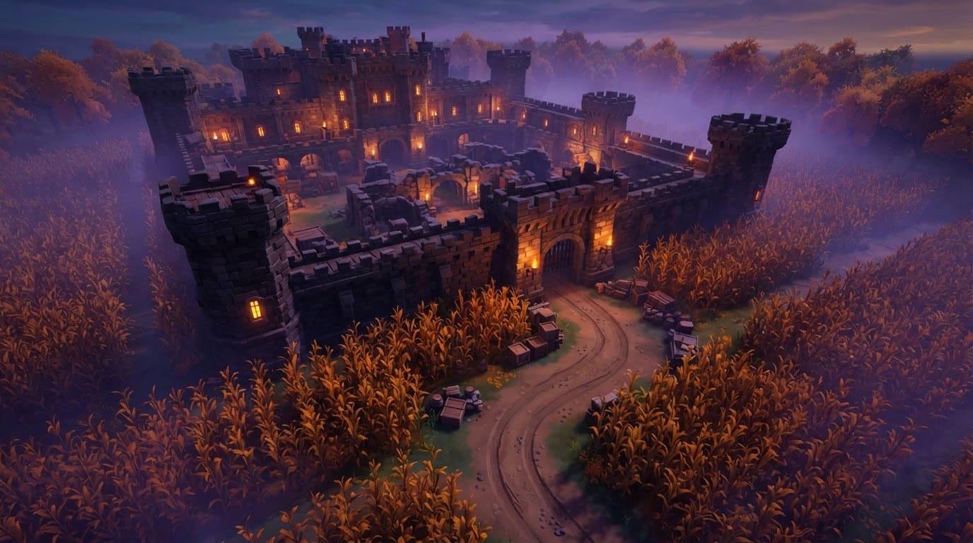 Haunted Castle and Corn Fields