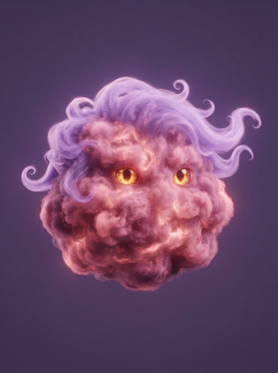 La nebulosa rosada juguetona