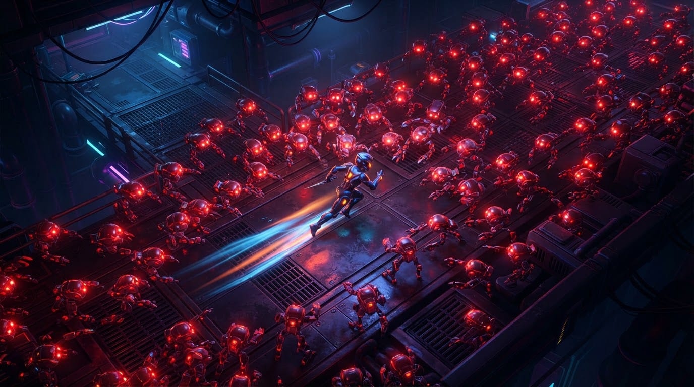 Dash through enemy swarms