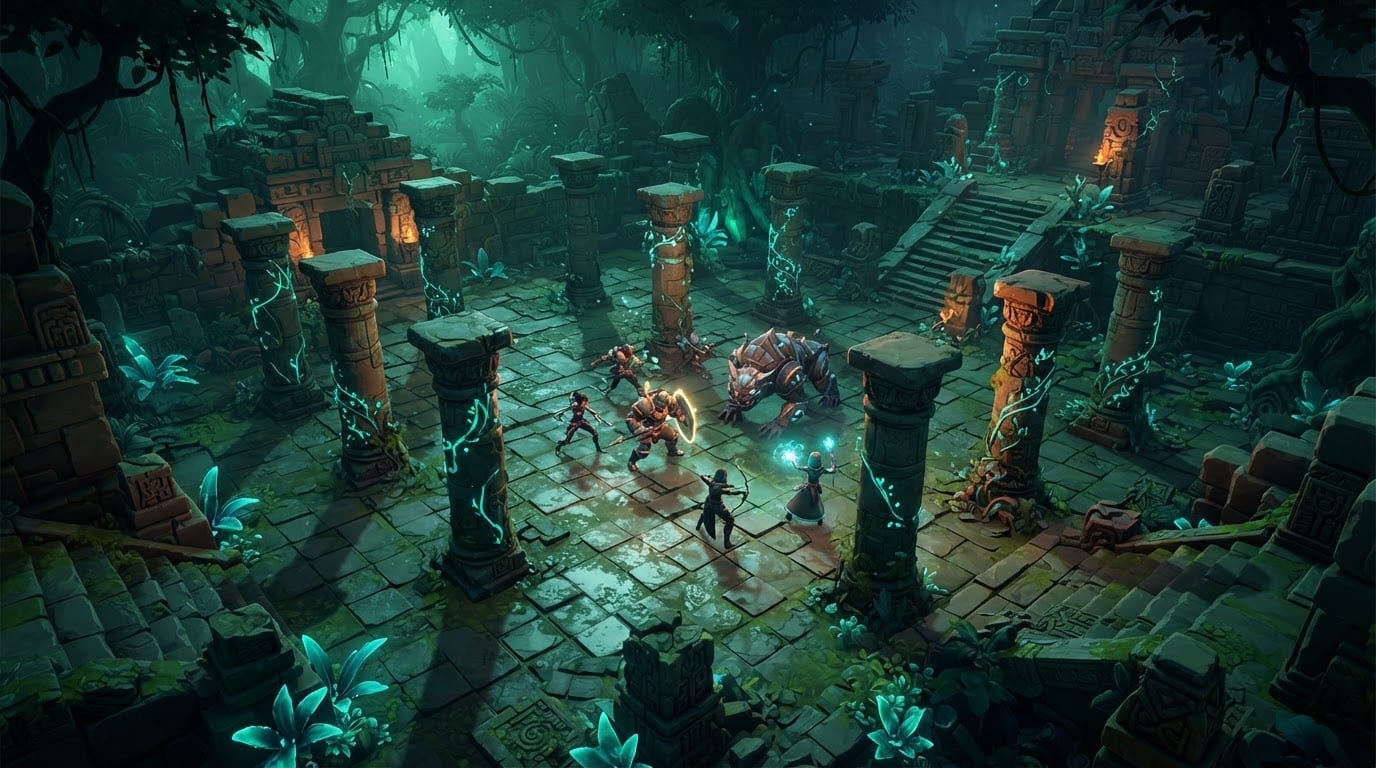 Ancient overgrown temple