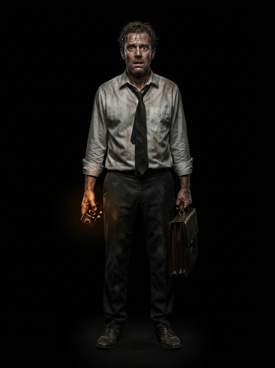 A middle-aged salaryman