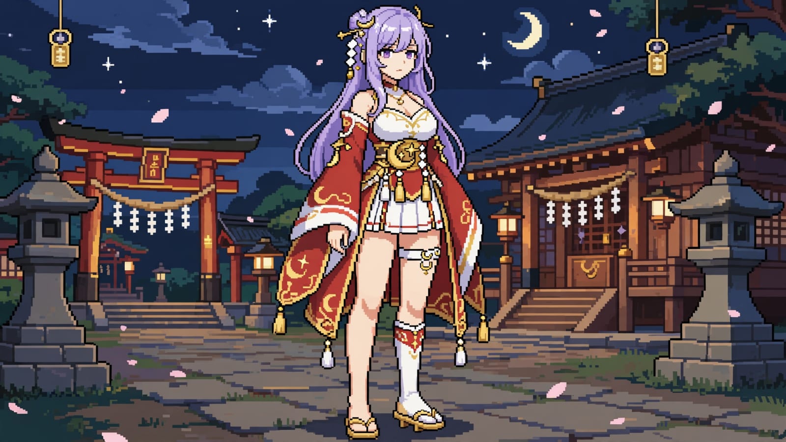 Radiant Celestial Shrine Maiden
