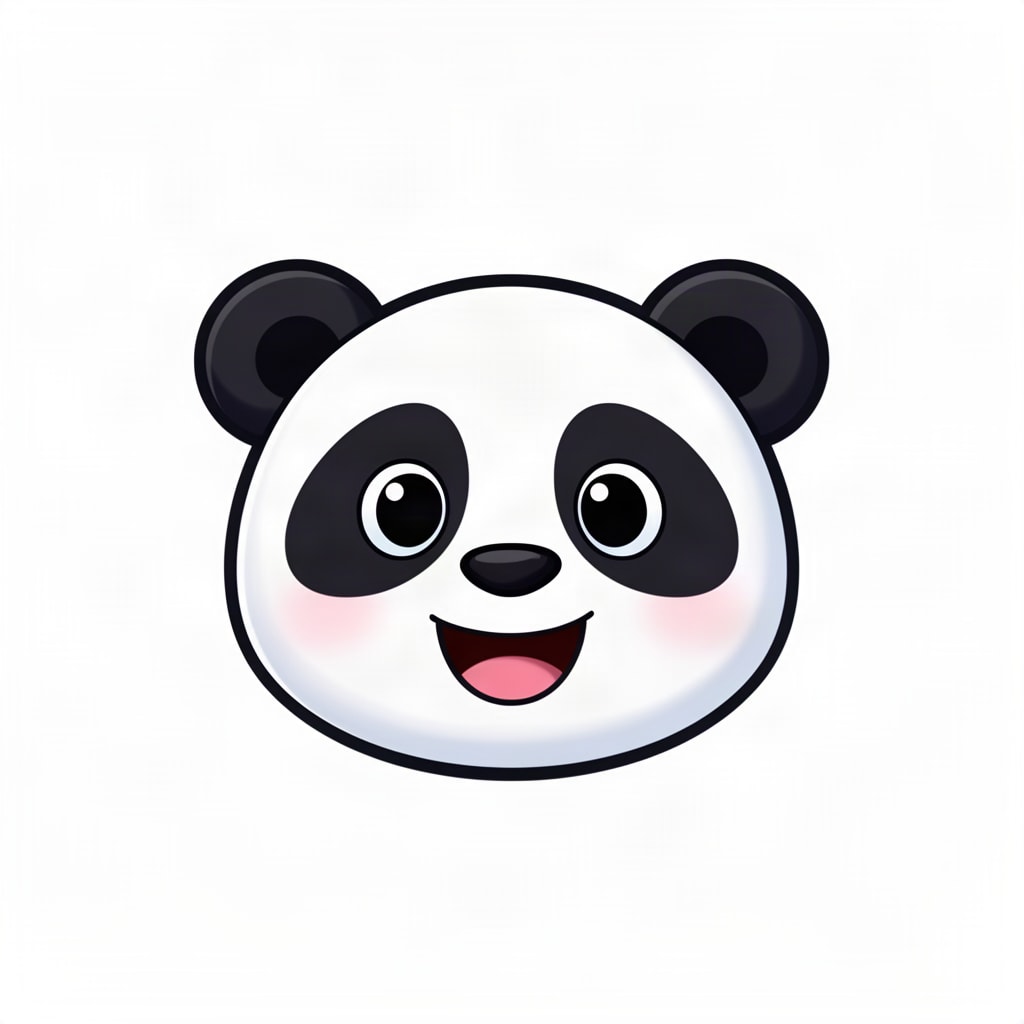 iris animal-panda (flux-2)