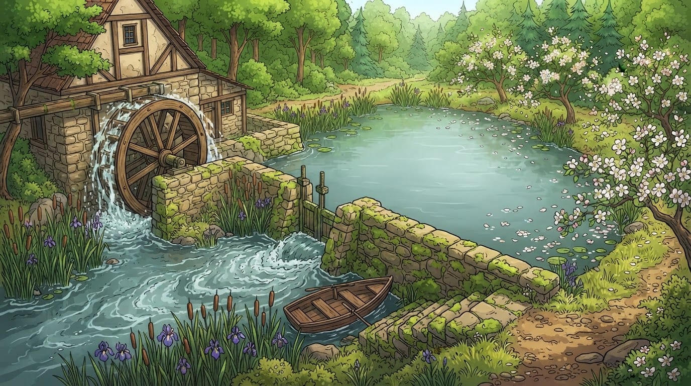 Mühlenteich im Sommer