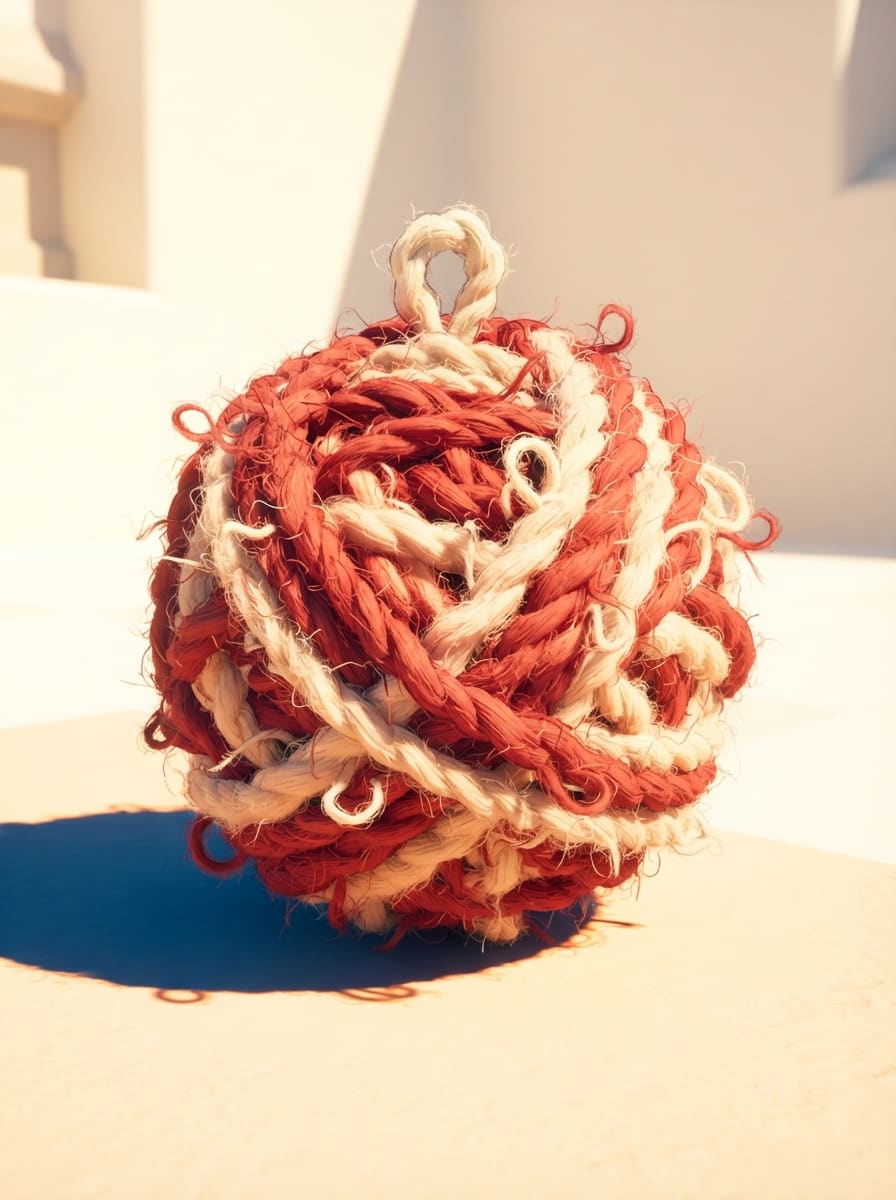 Fuzzy yarn ball