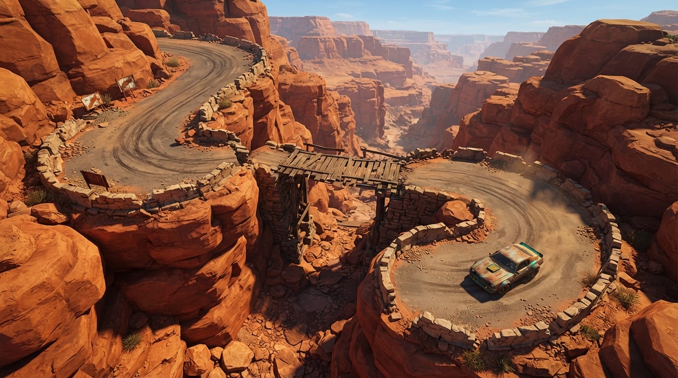 Rusted canyon highway