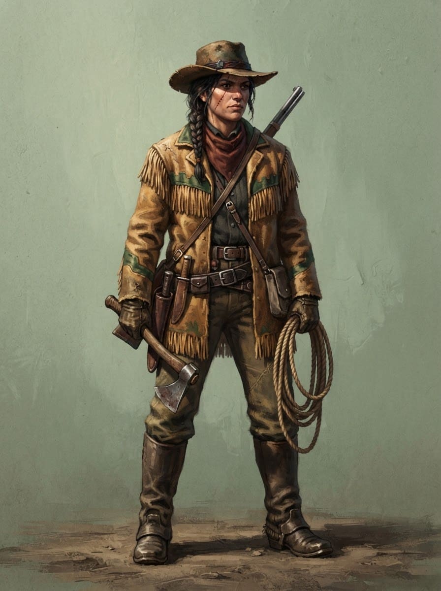 The frontier trapper woman
