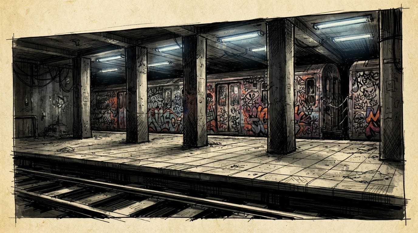 Estação de metrô subterrânea