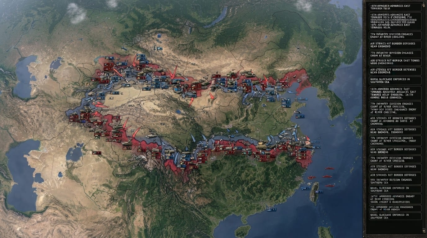 Armies clash across disputed provinces
